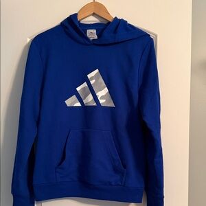 Boy’s Adidas Royal Blue Hoodie with Camo Logo